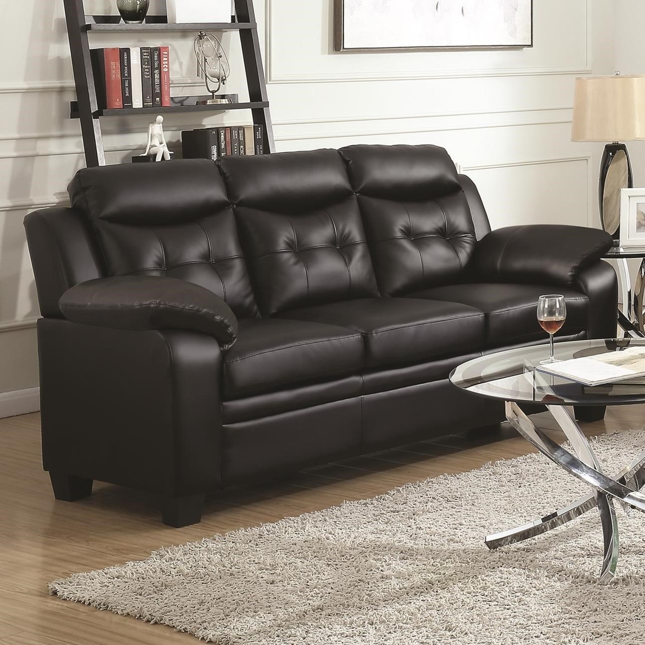 Coaster finley black sofa hotsell